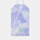 パープルブルーターコイズトンフライギフトラベル ギフトタグ (裏面)