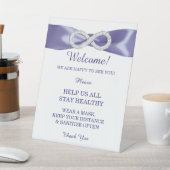 パープルブルーダイヤモンドインフィニティ結婚の安全性 台座サイン (インサイチュ)