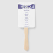 パープルブルーダイヤモンドインフィニティ結婚式 プログラムファン ハンドファン (裏面)