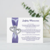 パープルブルーダイヤモンドハート安全対策 招待状 (スタンド正面)