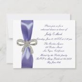 パープルブルーダイヤモンドボウリハーサルディナー 招待状 (正面)