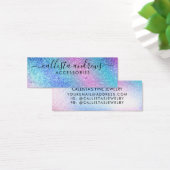 パープルブルーネブラ銀河系グリッターイヤリングディスプレイ (デスク)