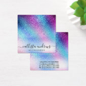 パープルブルーネブラ銀河系グリッターイヤリングディスプレイ (デスク)