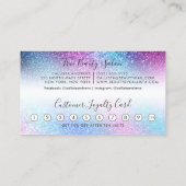 パープルブルーネブラ銀河系グリッタースクリプトロイヤリティ ロイヤリティカード (裏面)