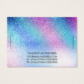 パープルブルーネブラ銀河系グリッターブレスレットディスプレイ (裏面)