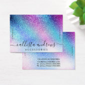 パープルブルーネブラ銀河系グリッターブレスレットディスプレイ (デスク)