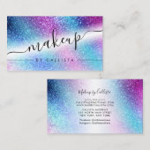 パープルブルーネブラ銀河系グリッターメーキャップ 名刺 (正面/裏面)
