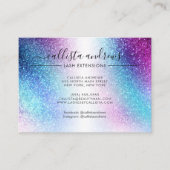 パープルブルーネブラ銀河系グリッターラッシュアフターケア 名刺 (正面)