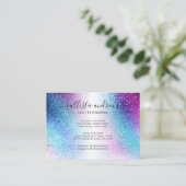 パープルブルーネブラ銀河系グリッターラッシュアフターケア 名刺 (スタンド正面)