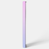 パープルブルーパステルモノクロモノグラム SAMSUNG GALAXYケース (左側面)