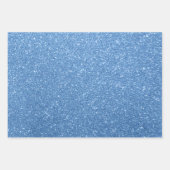 パープルブルーピンクホリデーウィンターアイテム ラッピングペーパーシート (正面2)