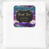 パープルブルーピーコックアゲイトSweet sixteenありがとう スクエアシール (バッグ)