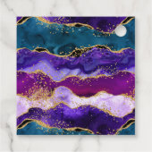 パープルブルーピーコックアゲイトSweet sixteenありがとう フェイバータグ (裏面)