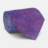 パープルブルーピーコック抽象芸術ネックタイ ネクタイ (ロール)