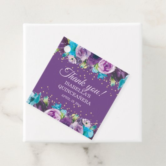 パープルブルーフローラキンセアニラありがとうござる フェイバータグ (インサイチュ)