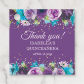 パープルブルーフローラキンセアニラありがとうござる フェイバータグ (正面)