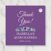 パープルブルーフローラクインセアニラ15th Thank You フェイバータグ (裏面)