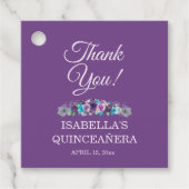 パープルブルーフローラクインセアニラ15th Thank You フェイバータグ (正面)