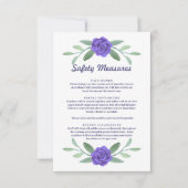 パープルブルーフローラ安全対策エンクロージャカード (正面)