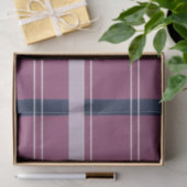 パープルブループレイドタータンチェックパターンホリデーズ 薄葉紙 (ギフト)