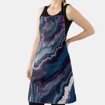 パープルブルーホワイトアガテマーブルデザイン