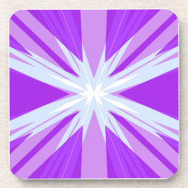 パープルブルーホワイトクリスマススターバストスターフェスティバル コースター