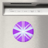 パープルブルーホワイトクリスマススターバストスターフェスティバル マグネット (インサイチュ (食洗機))