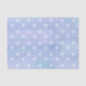 パープルブルーホワイトスノーフレーク水玉模様 薄葉紙 (正面)