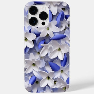 パープルブルーホワイト3-D紙ルックブルーベル Case-Mate iPhone 14 PRO MAXケース