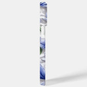 パープルブルーホワイト3-D紙ルックブルーベル Case-Mate iPhoneケース (裏面 / 右)