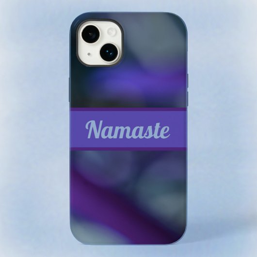 パープルブルーボホシック抽象芸術名 Case-Mate iPhoneケース