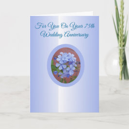 パープルブルーム オーダーメイド 75周年 結婚記念日 カード