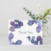 パープルブルーユーカリ葉スサンキュー サンキューカード (スタンド正面)
