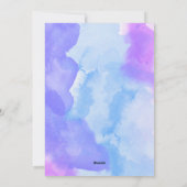 パープルブルーラブラドールバレンタインズデイギフトドッグ シーズンカード (裏面)