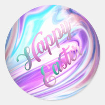 パープルブルー抽象芸術ハッピーイースター