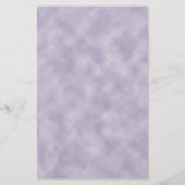 パープルブルー水彩花柄罫線 便箋 (裏面)