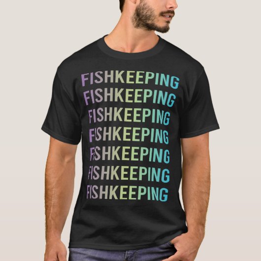 パープルブルー熱帯魚飼育 熱帯魚愛好家 アクアリウム Tシャツ (正面)