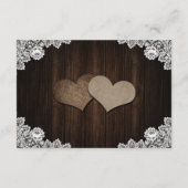 パープルブルー結婚ズホテルアコモデーションカード エンクロージャーカード (裏面)