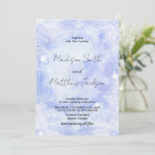 パープルブルー結婚式招待状 招待状 (スタンド正面)