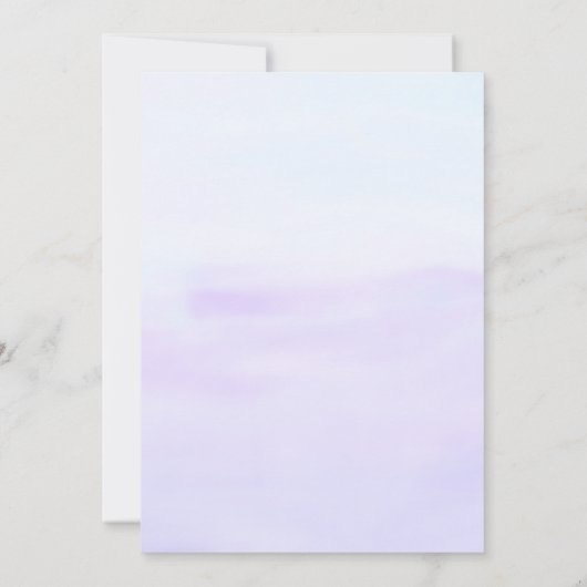 パープルブルー誕生日バッシュ 招待状 (裏面)