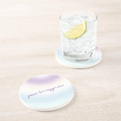 パープルブルー赤面絞り染め コースター (側面)