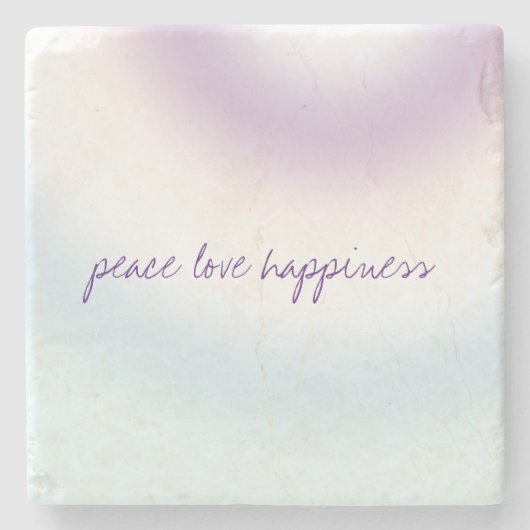 パープルブルー赤面絞り染め ストーンコースター (正面)