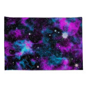 パープルブルー銀河系宇宙スターズ 枕カバー (裏面-右)