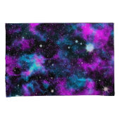 パープルブルー銀河系宇宙スターズ 枕カバー (正面右)