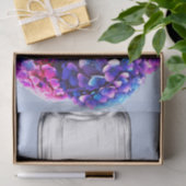 パープルブルー鮮やかピンクアジサイフローラ 薄葉紙 (ギフト)