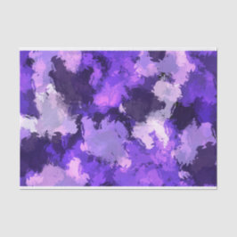 パープルブルー&モダンカッコいいエレガントデザイン 薄葉紙