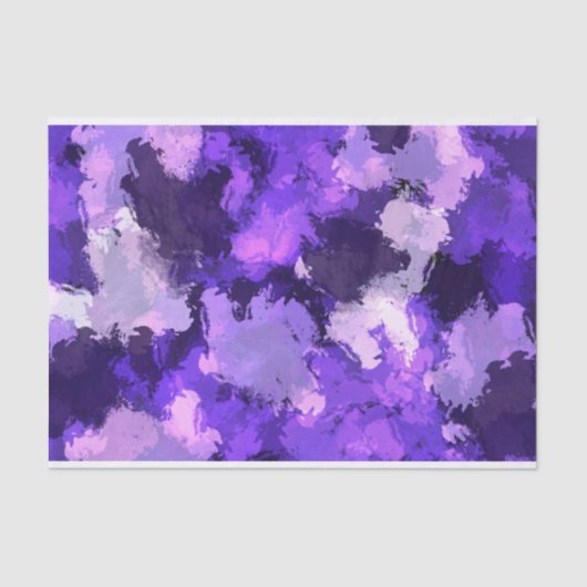 パープルブルー&モダンカッコいいエレガントデザイン 薄葉紙 (正面)