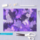 パープルブルー&モダンカッコいいエレガントデザイン 薄葉紙 (クラフト)