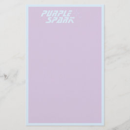 パープルブルー 小規模事業 便箋