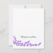 パープルブロッサム結婚式招待状 招待状 (裏面)